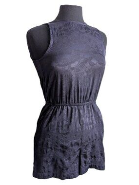 ARITZIA Wilfred Rive Paisley Jacquard Open-Back Romper | Size XS